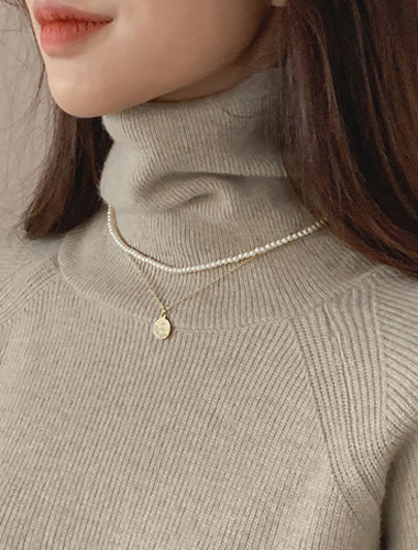 티에나-necklace (골드+진주 SET!)